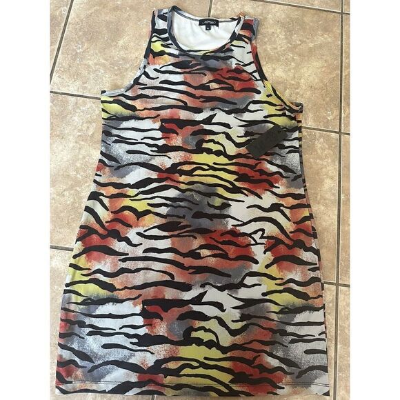 NWT Ed Hardy XL Printed Mini Dress Or Tunic Stretch - Picture 1 of 8